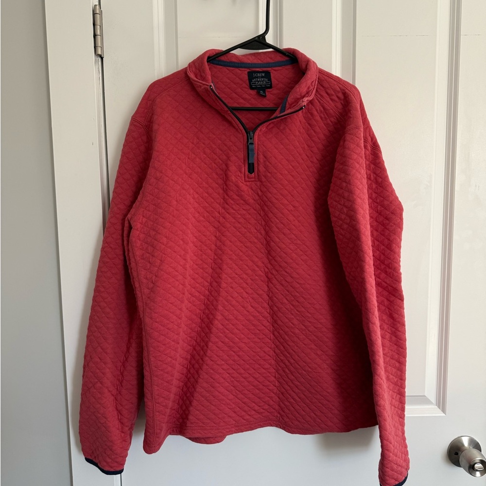 J. Crew Men's Zip-Up Quilted Pull Over